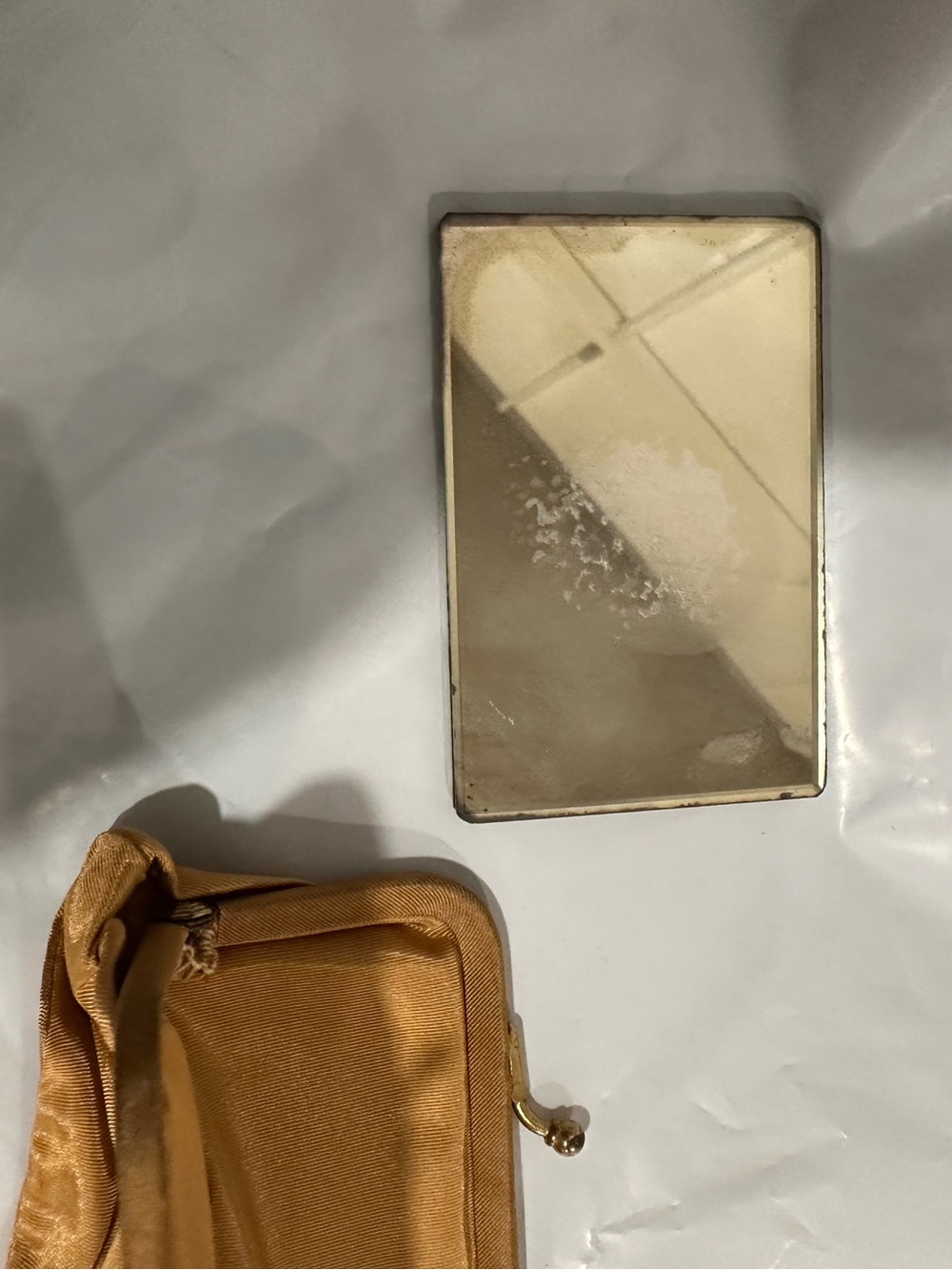 Vintage Whiting & Davis Gold Tone Mesh Evening Mini Bag Convertible Clutch - Picture 10 of 12